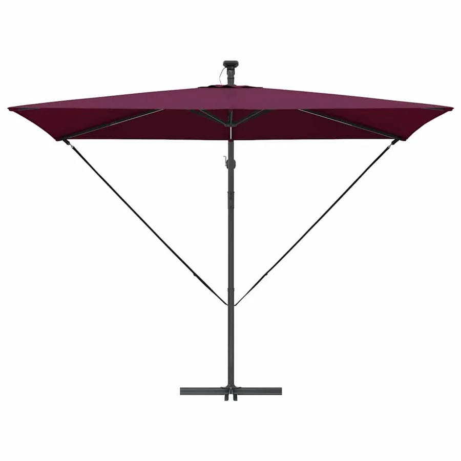 Parasol Bordeaux 294 x 200 x 270 cm Polyester et Aluminium - 6