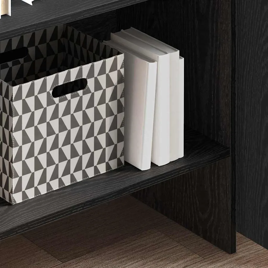 Bibliothèque Chêne noir 60 x 35 x 180 cm Bois d'ingénierie - 4