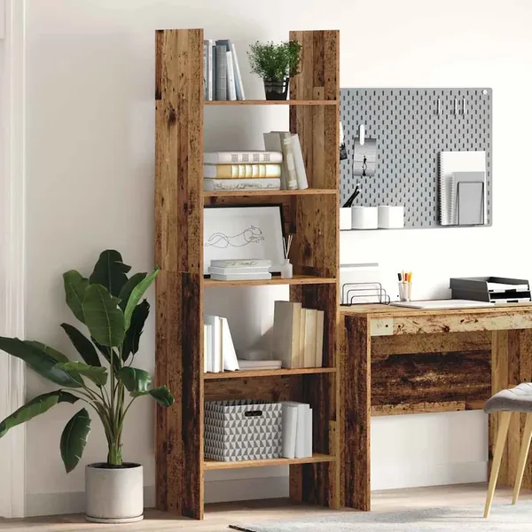 Bibliothèque Bois ancien 60 x 35 x 180 cm Bois d'ingénierie