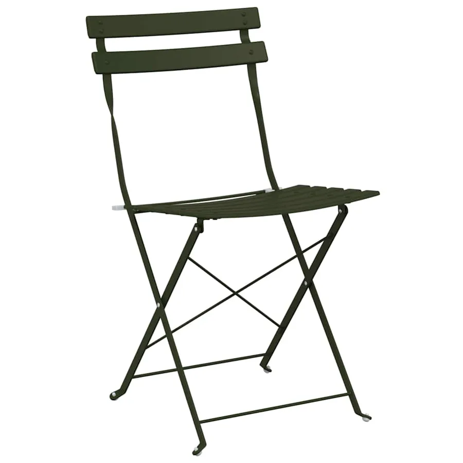 Ensemble bistro pliant 3 pcs Foret Acier - 5