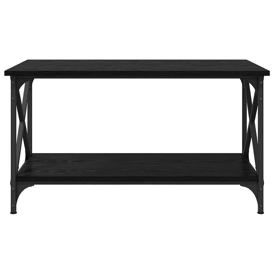 Table basse Chêne noir 80 x 45 x 45.5 cm Bois d'ingénierie - 5