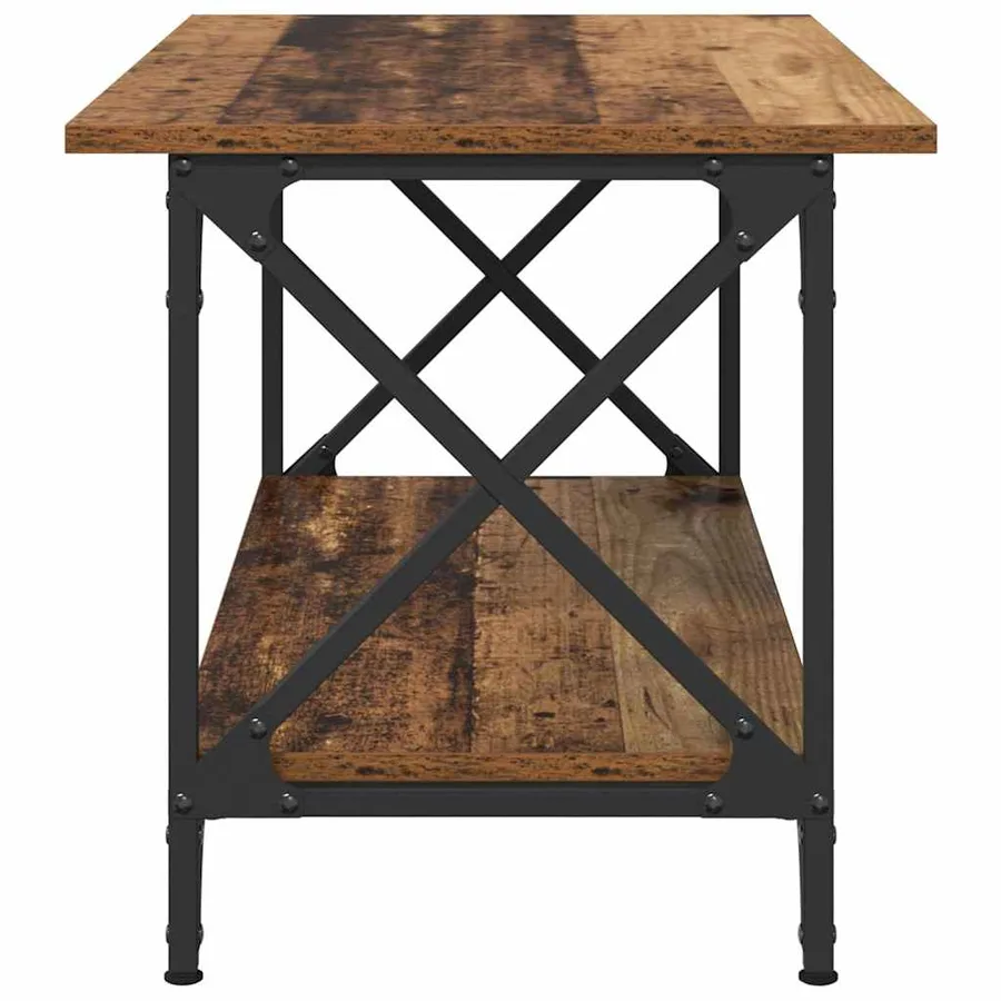 Table basse Bois ancien 80 x 45 x 45.5 cm Bois d'ingénierie - 6