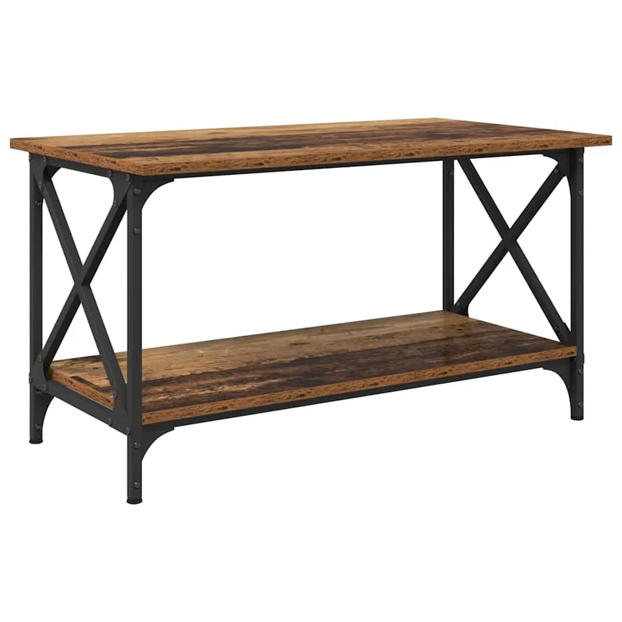 Table basse Bois ancien 80 x 45 x 45.5 cm Bois d'ingénierie - 7
