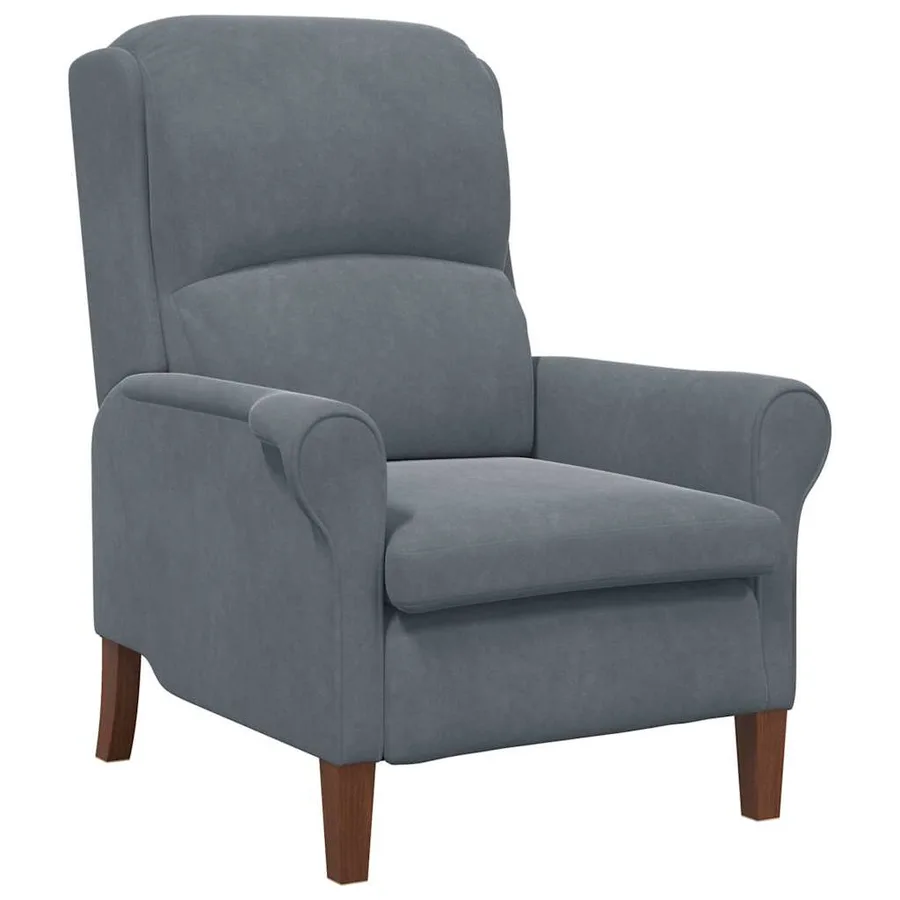 fauteuil Gris foncé Velours - 2