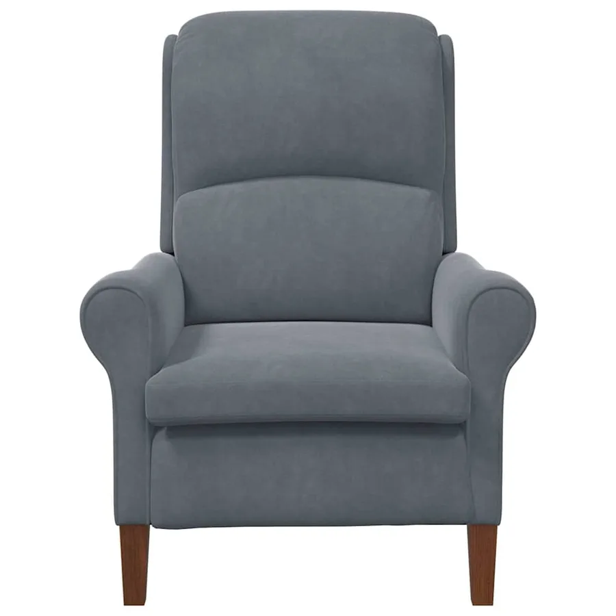 fauteuil Gris foncé Velours - 4