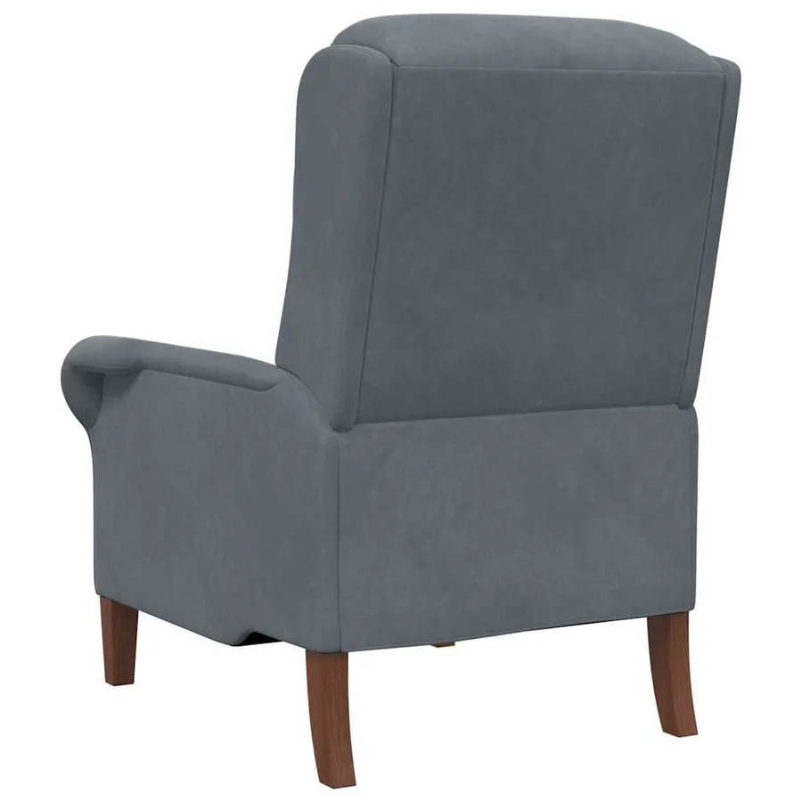 fauteuil Gris foncé Velours - 6