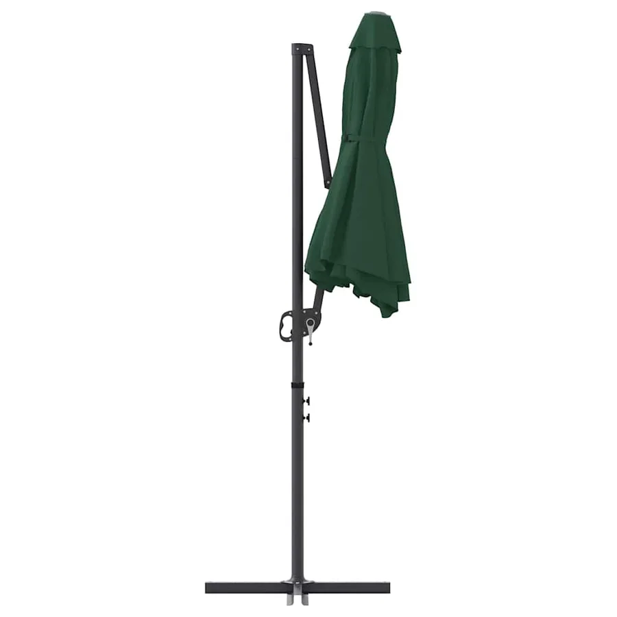 Parasol Vert 372 x 198 x 243 cm Polyester et Aluminium - 7