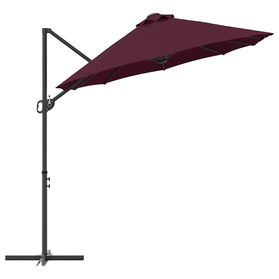 Parasol Bordeaux 372 x 198 x 243 cm Polyester et Aluminium - 6