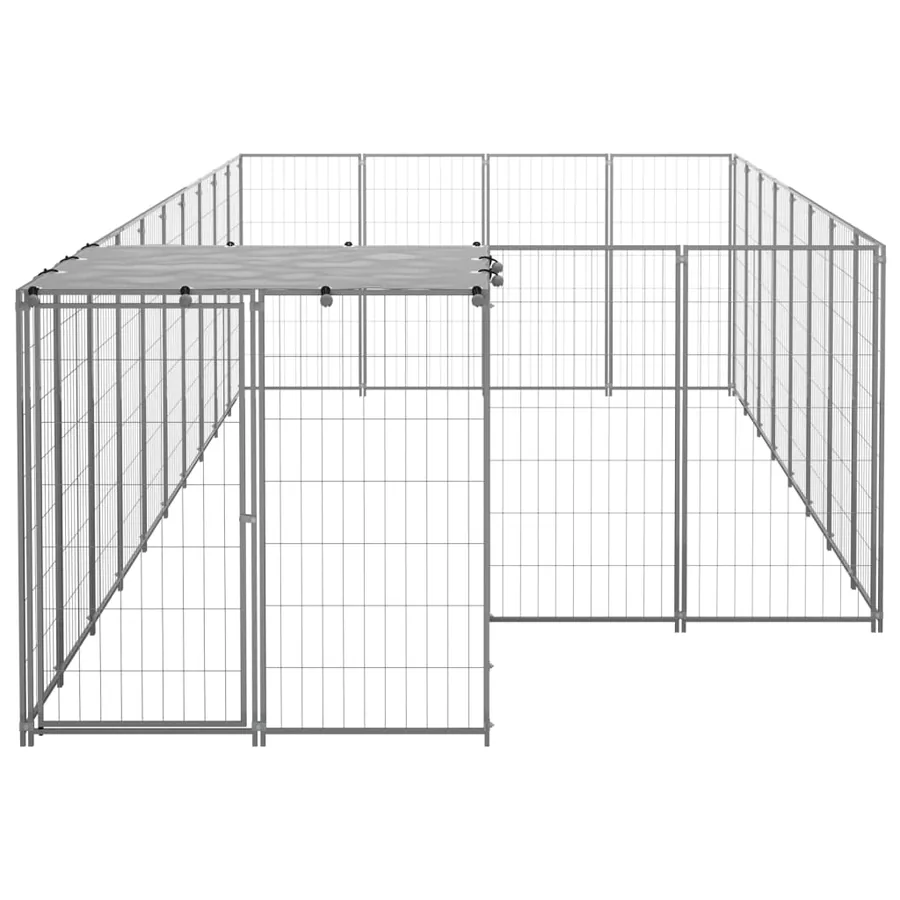 Chenil Argenté 10,89 m² Acier - 3