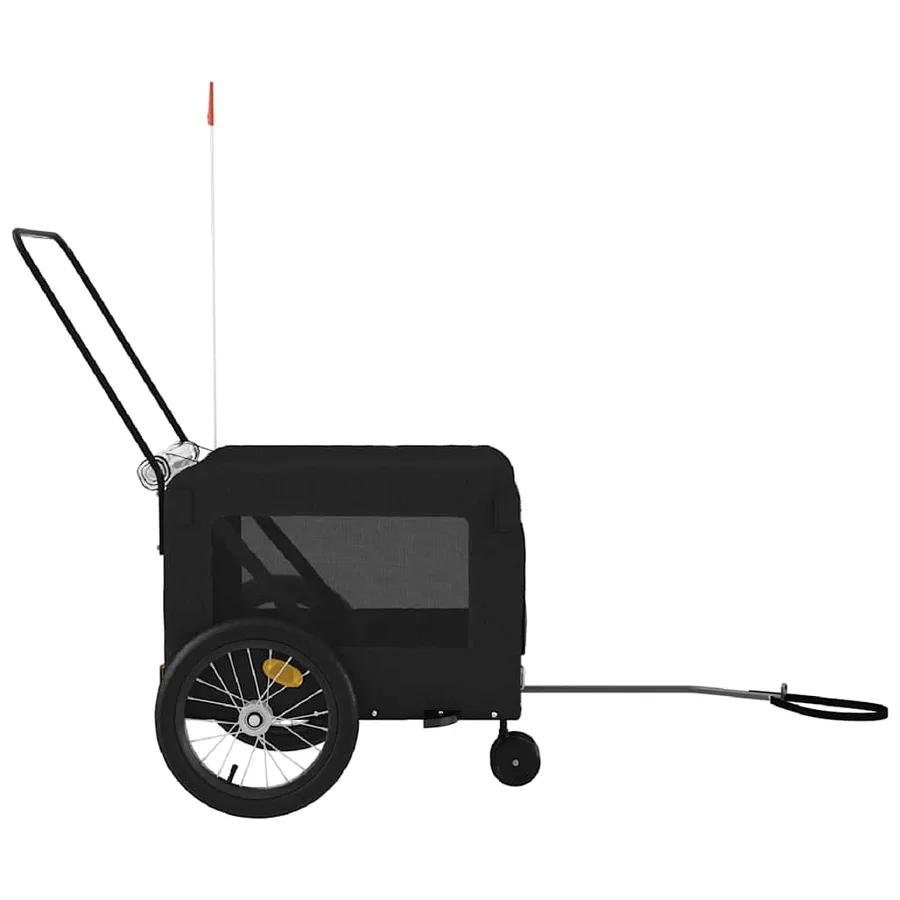 Remorque de vélo pour animaux de compagnie noir - 7