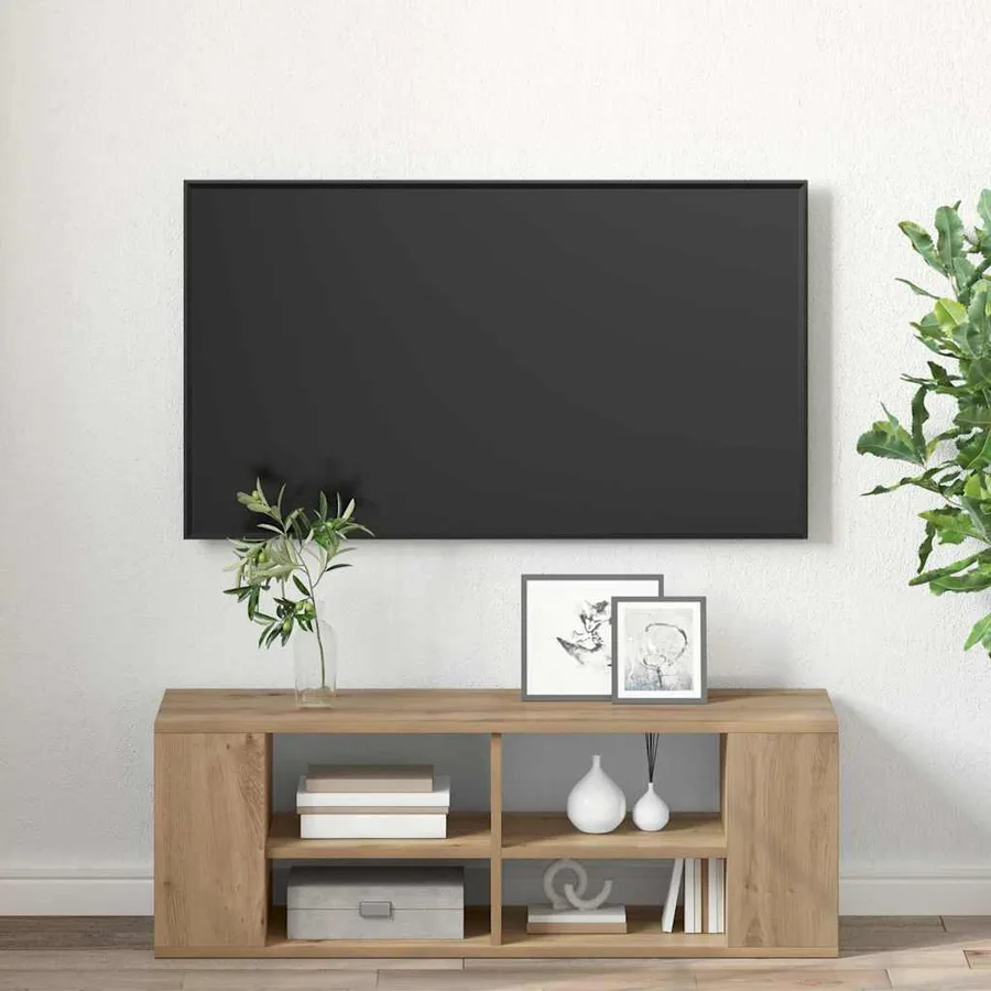 Ensemble meuble TV 102 x 35 x 35 cm Chêne artisanal - 4
