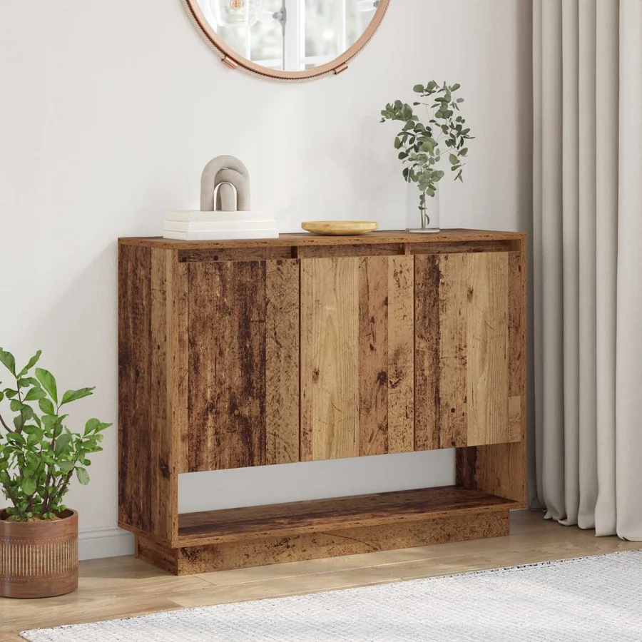 Buffet Bois ancien 97 x 29 x 75 cm Bois d'ingénierie