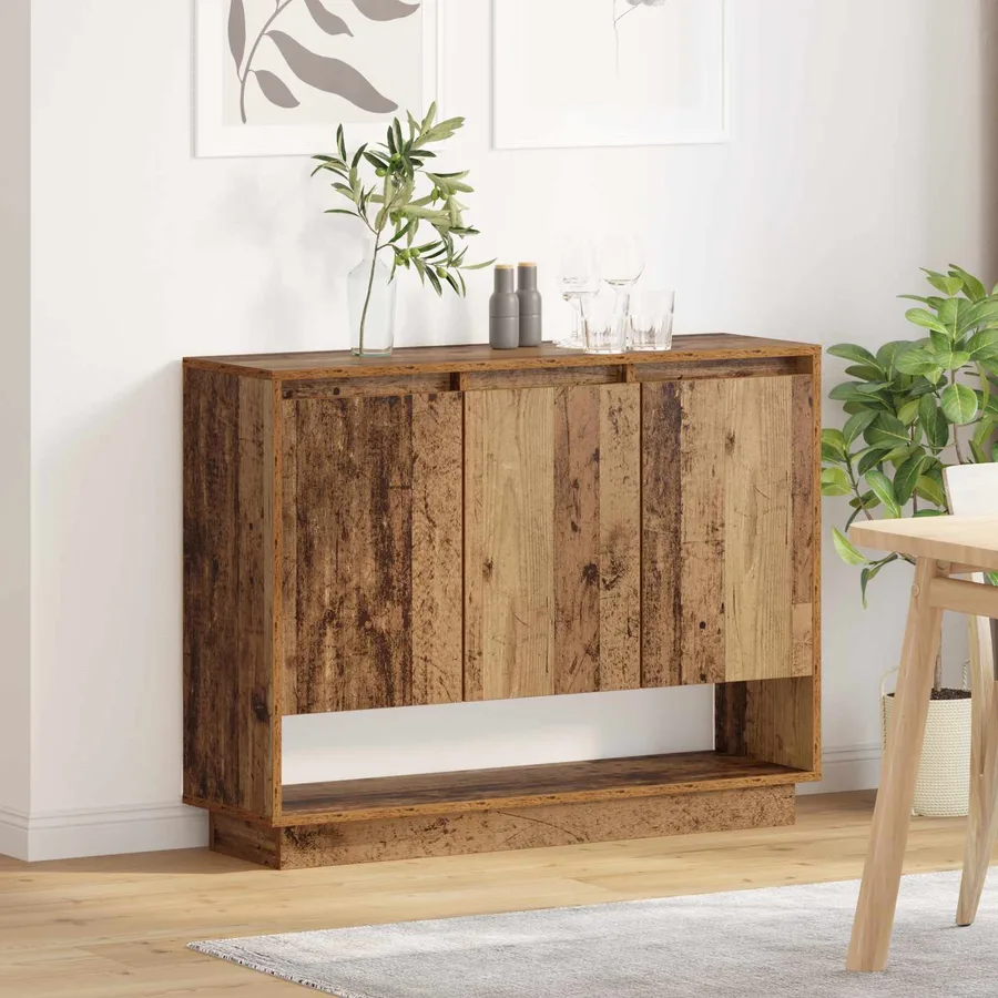 Buffet Bois ancien 97 x 29 x 75 cm Bois d'ingénierie - 4