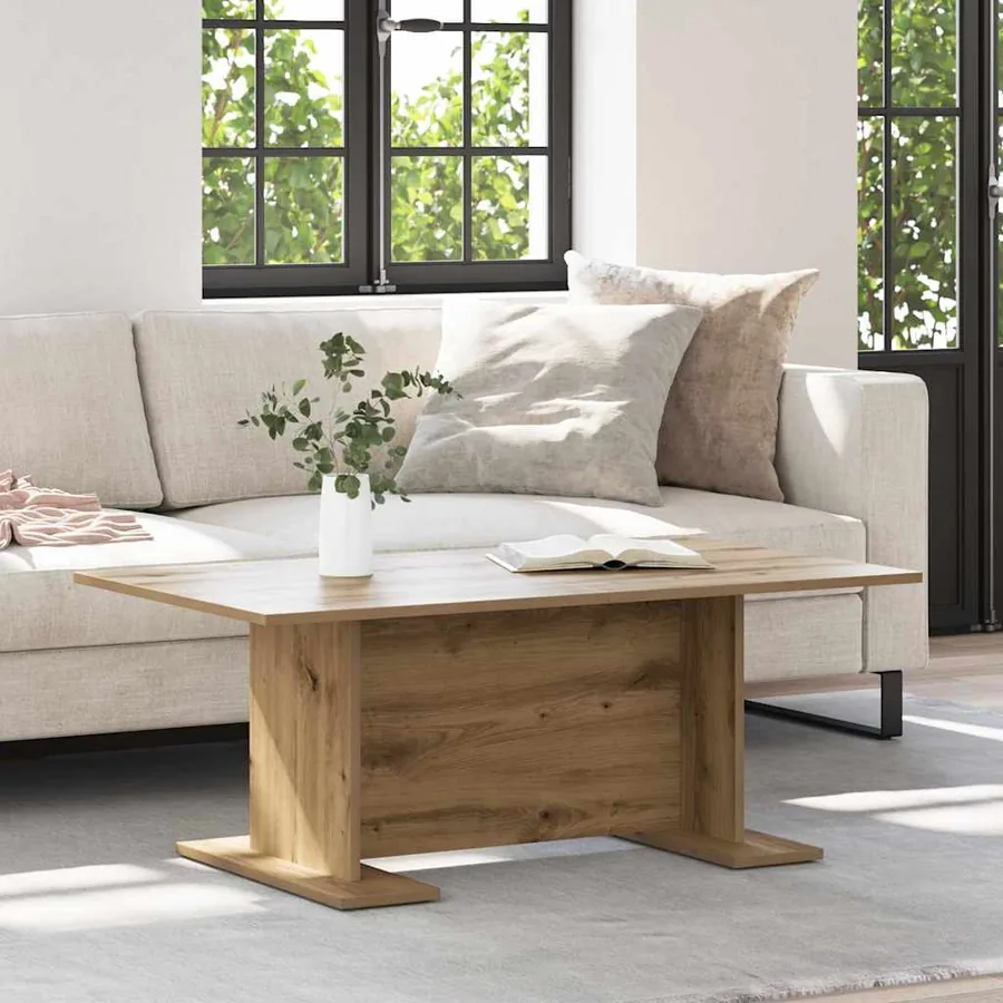 Table basse chêne artisanal 103,5 x 60 x 40 cm