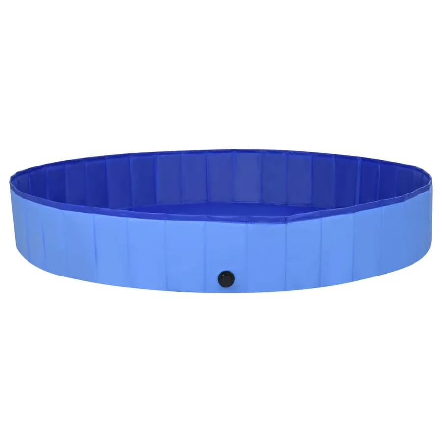 Piscine pliable pour chiens Bleu 200x30 cm PVC - 3