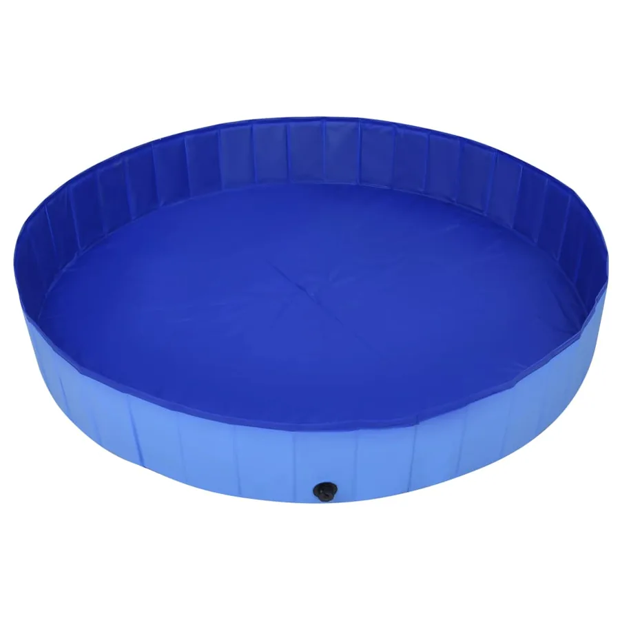 Piscine pliable pour chiens Bleu 200x30 cm PVC - 4