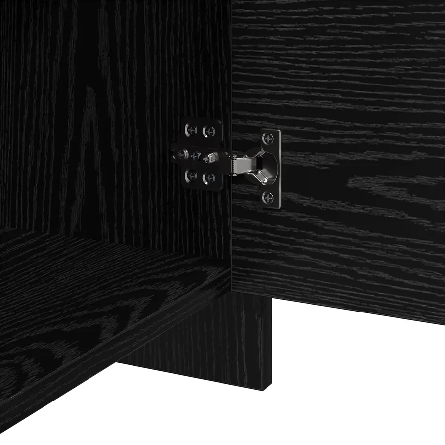 Cabinet de chevet Chêne noir 45 x 34 x 44,5 cm - 10