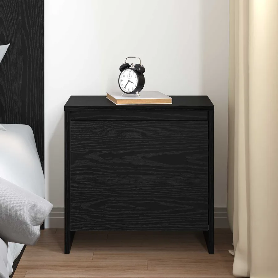 Cabinet de chevet Chêne noir 45 x 34 x 44,5 cm - 4