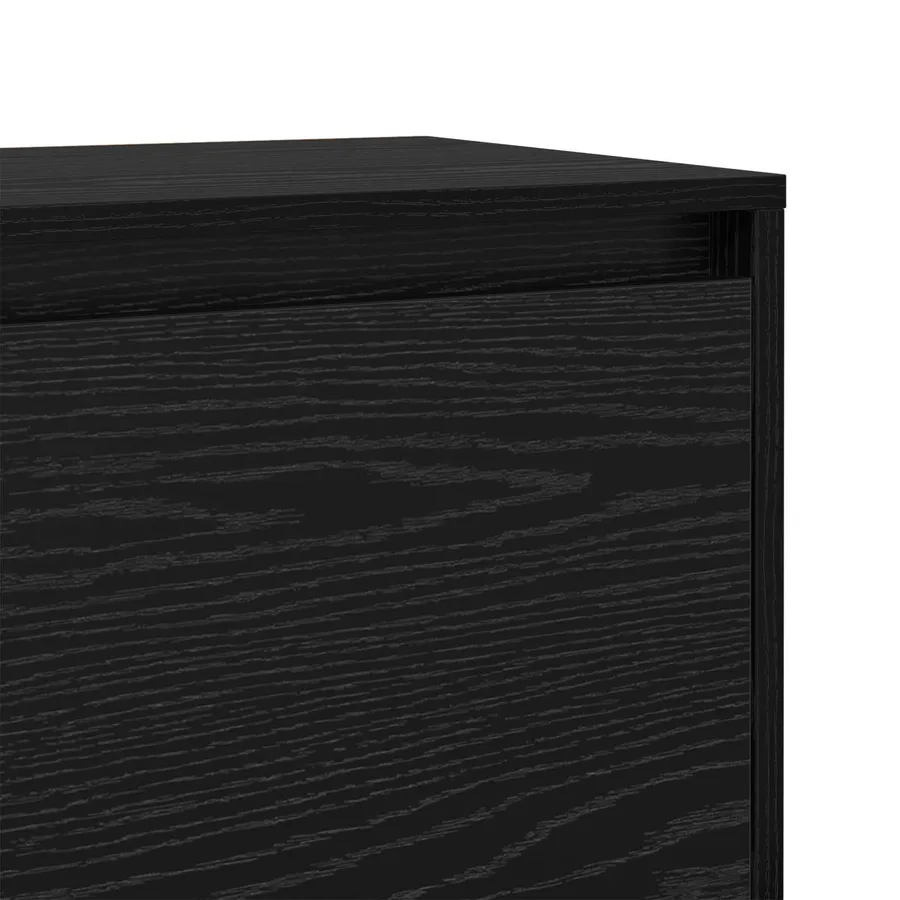 Cabinet de chevet Chêne noir 45 x 34 x 44,5 cm - 9