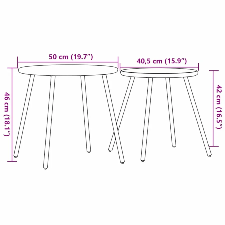 Ensemble de salle à manger pour jardin 5 pcs Noir Acier - 15