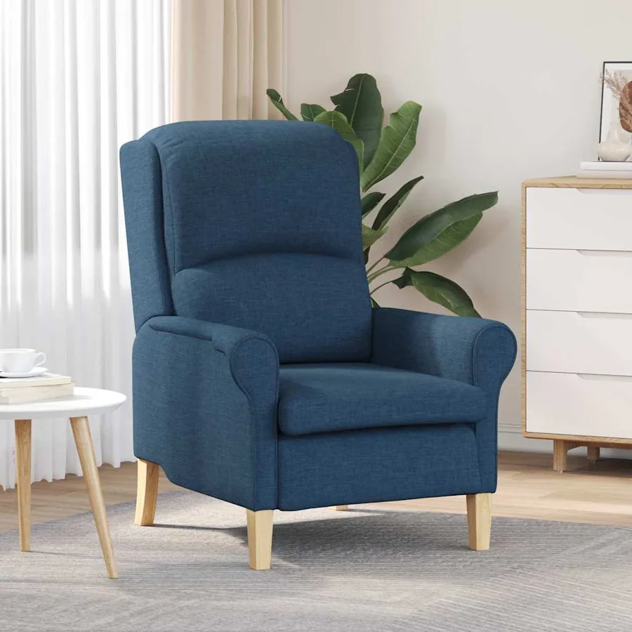 fauteuil Bleu tissu