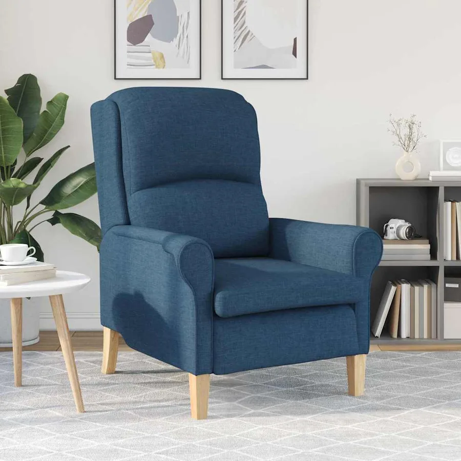 fauteuil Bleu tissu - 3