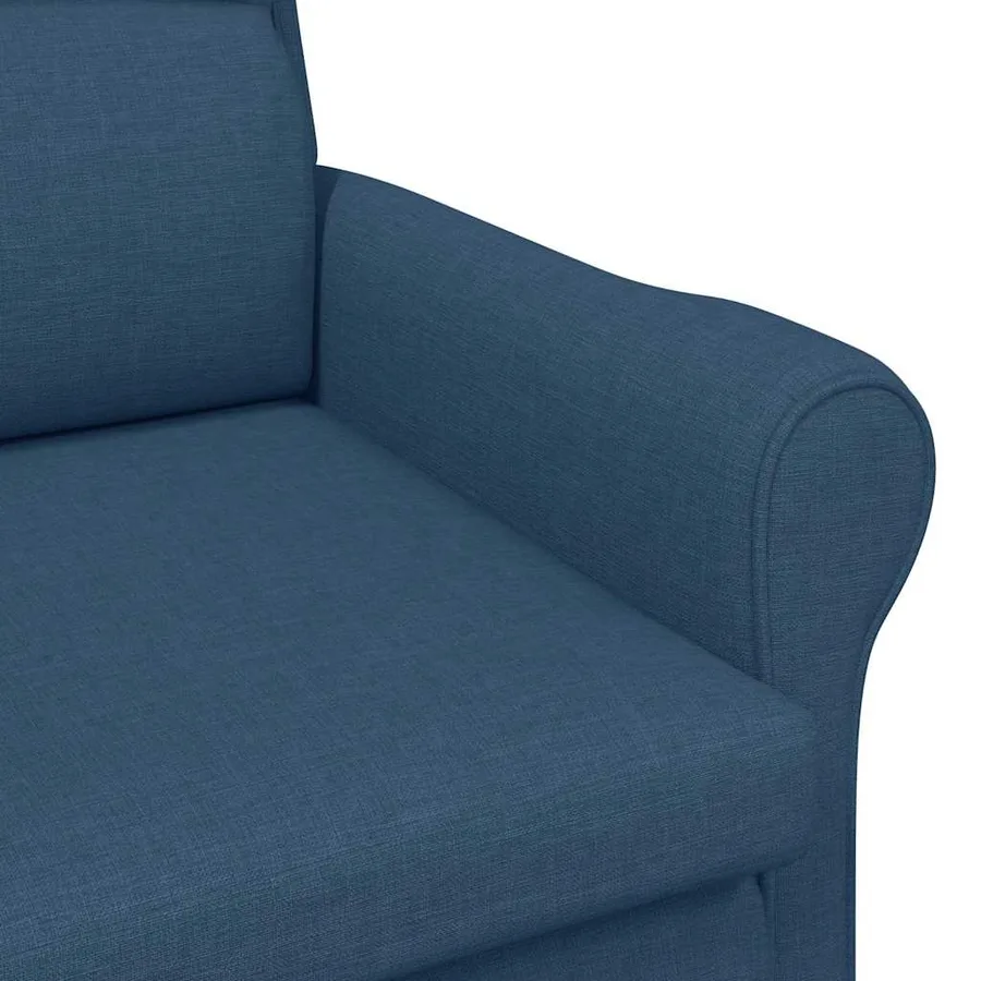 fauteuil Bleu tissu - 7