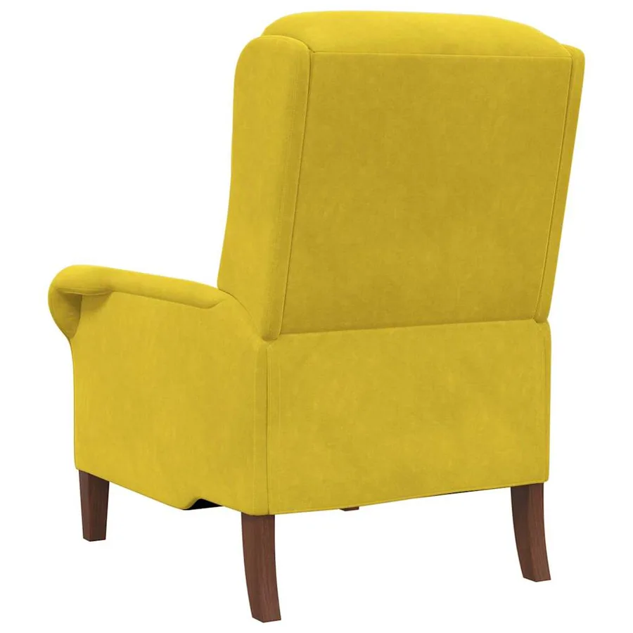 fauteuil Jaune Velours - 6