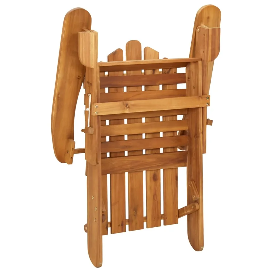 Ensemble de salon de jardin Adirondack 3 pcs bois acacia solide - 6