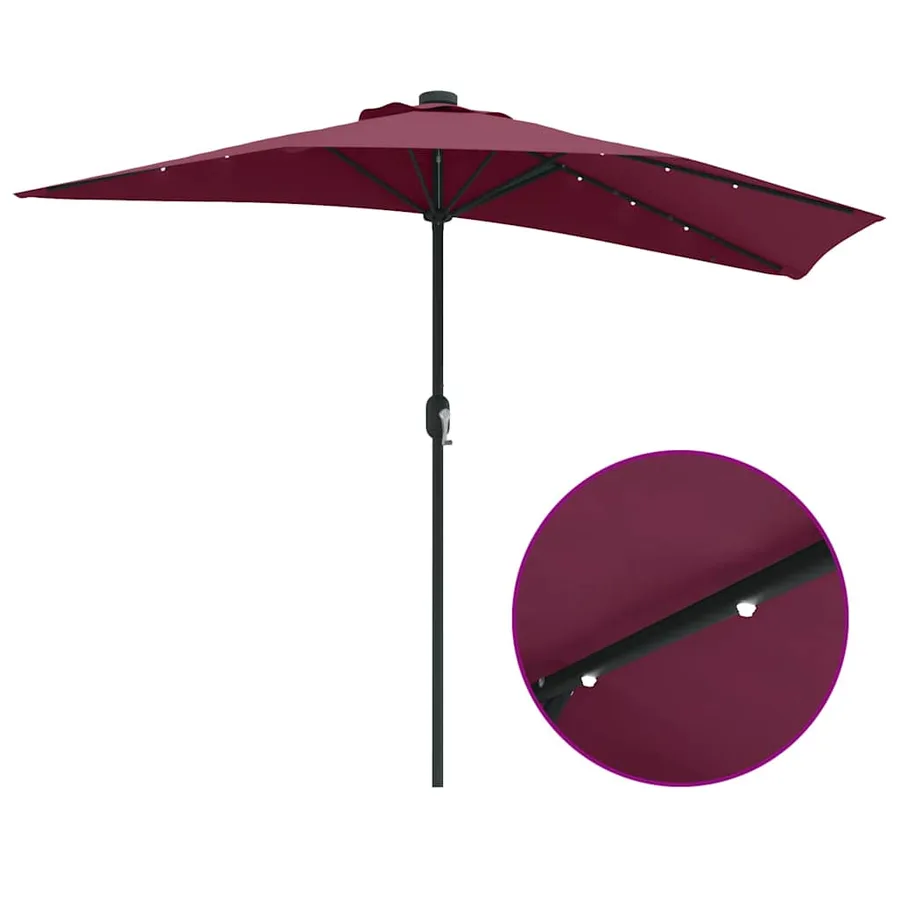 Parasol de jardin Bordeaux 294 x 150 x 224 cm - 11