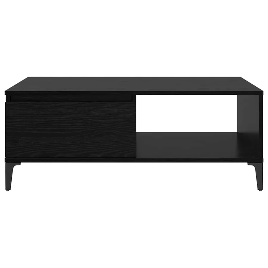 Table basse Chêne noir 90 x 60 x 35 cm Bois d'ingénierie - 6