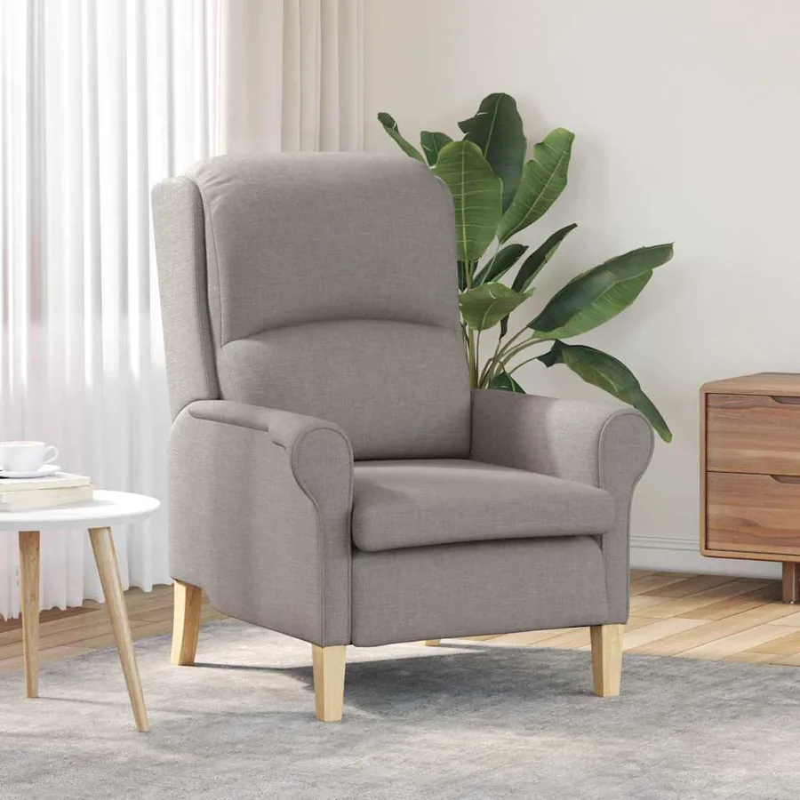 fauteuil Taupe tissu