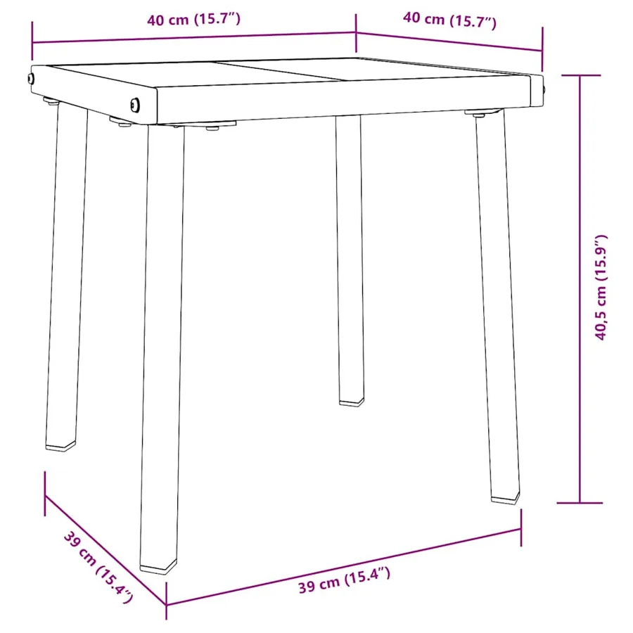 Transat 2 pcs Noir polyrotin - 10
