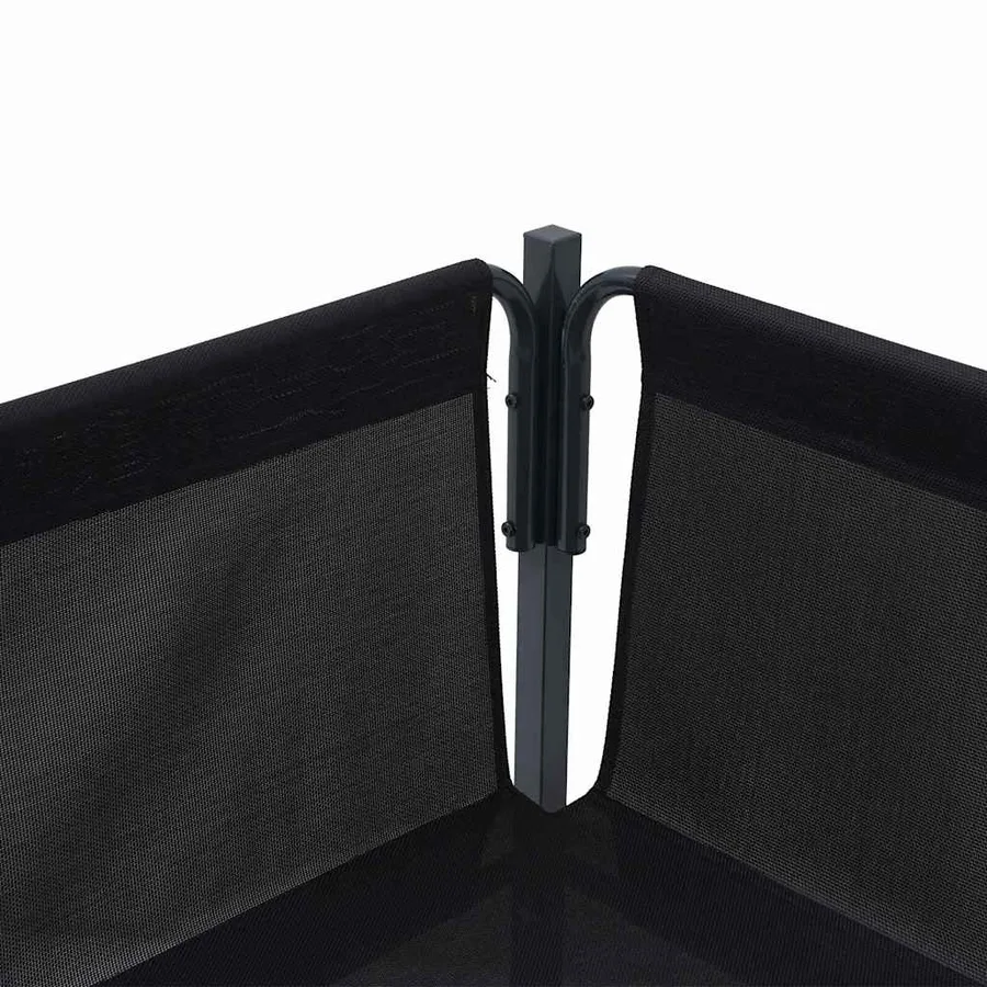 Ensemble de canapé de jardin avec coussin 13 pcs Noir Acier - 11