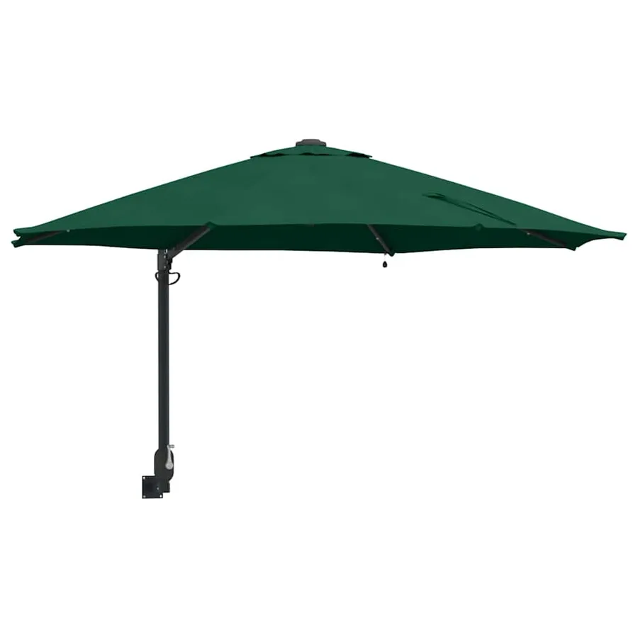 Parasol de jardin Vert 248 x 248 x 148 cm Polyester et Acier - 2