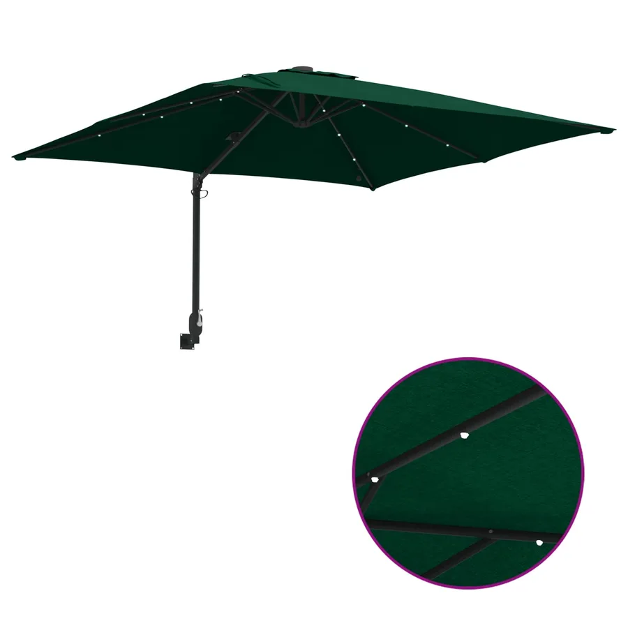 Parasol de jardin Vert 248,5 x 247,5 x 160 cm - 10