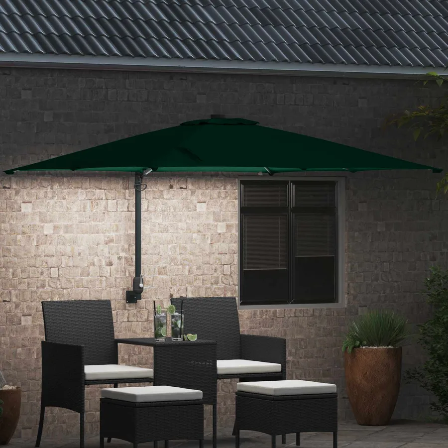 Parasol de jardin Vert 248,5 x 247,5 x 160 cm - 3