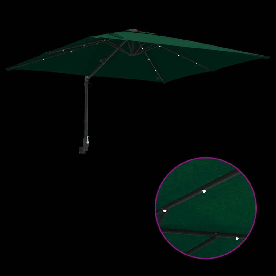 Parasol de jardin Vert 248,5 x 247,5 x 160 cm - 9