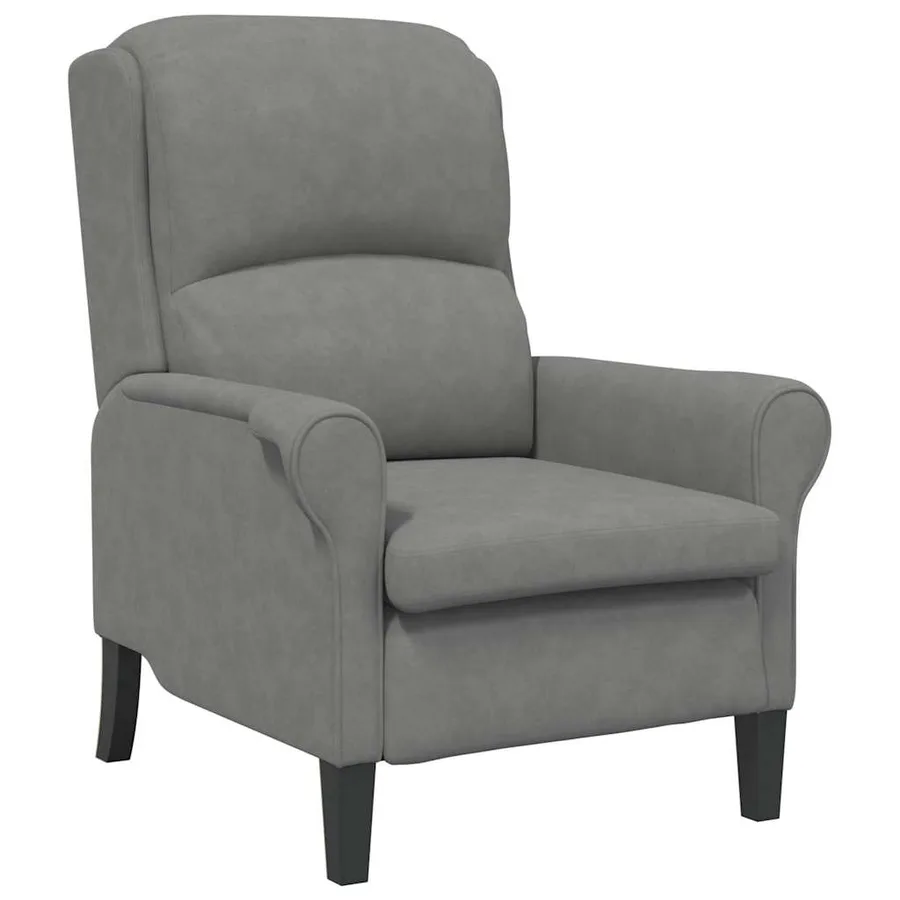 fauteuil Gris foncé 76 x 94 x 102 cm Microfibre - 2