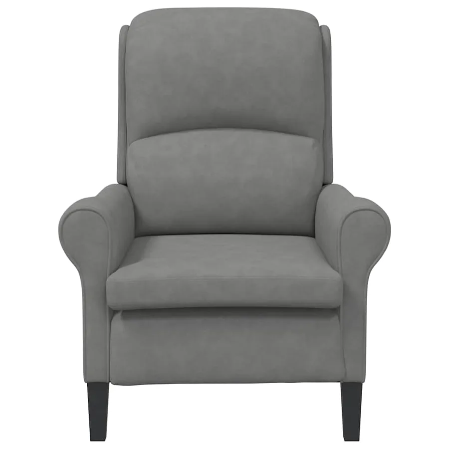 fauteuil Gris foncé 76 x 94 x 102 cm Microfibre - 4