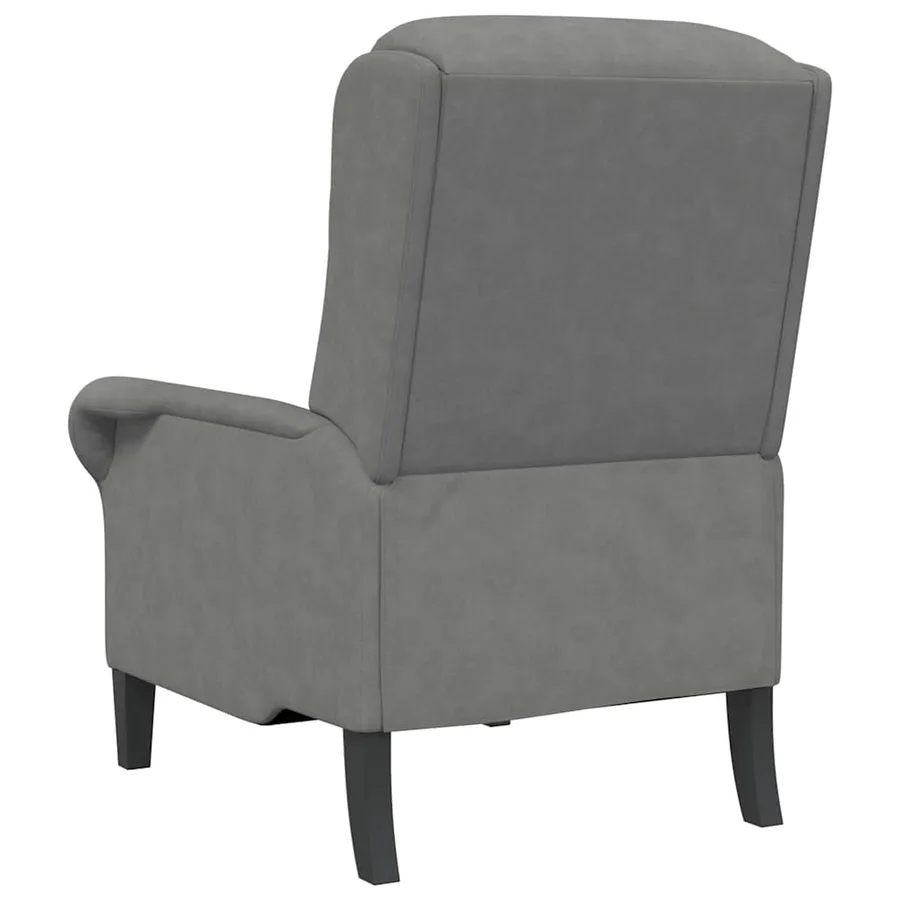 fauteuil Gris foncé 76 x 94 x 102 cm Microfibre - 6