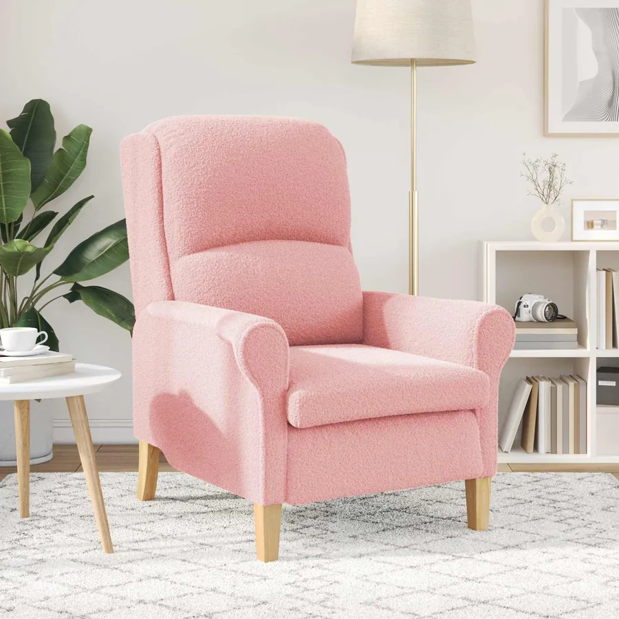 fauteuil Rose Tissu en Sherpa doux