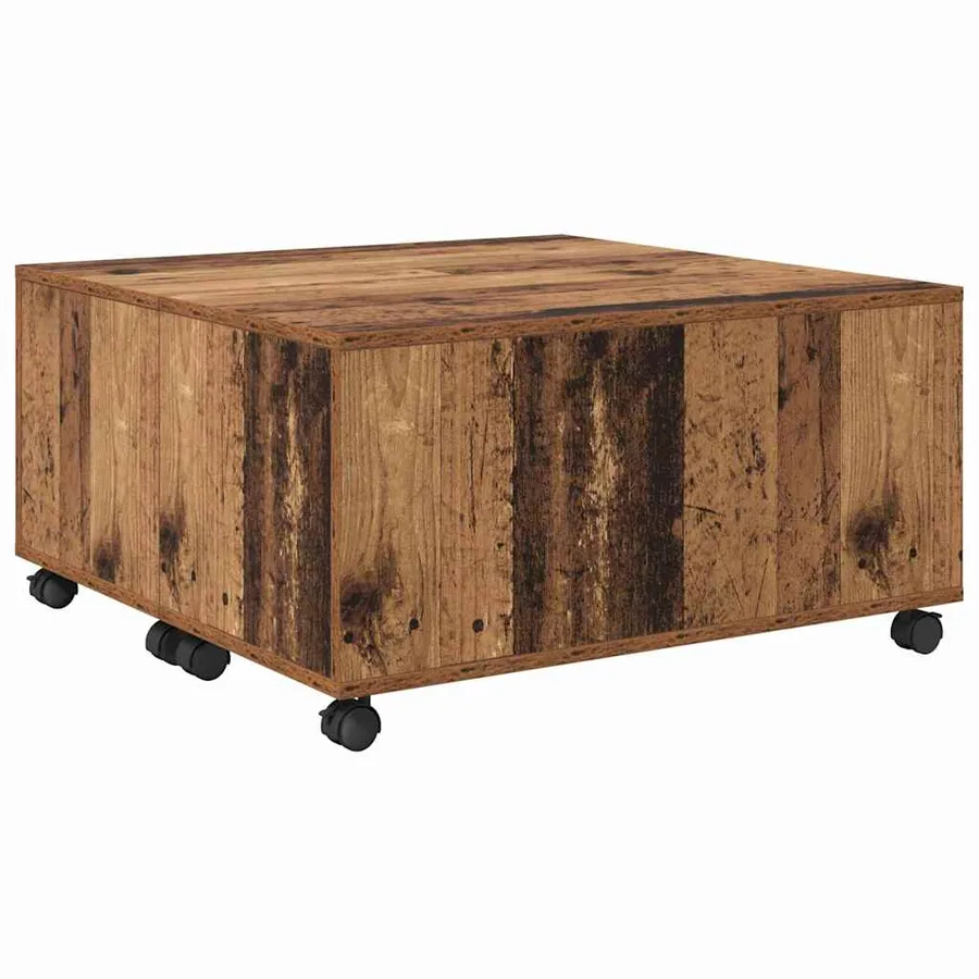 Table basse Bois ancien 75 x 75 x 38 cm Bois d'ingénierie - 5