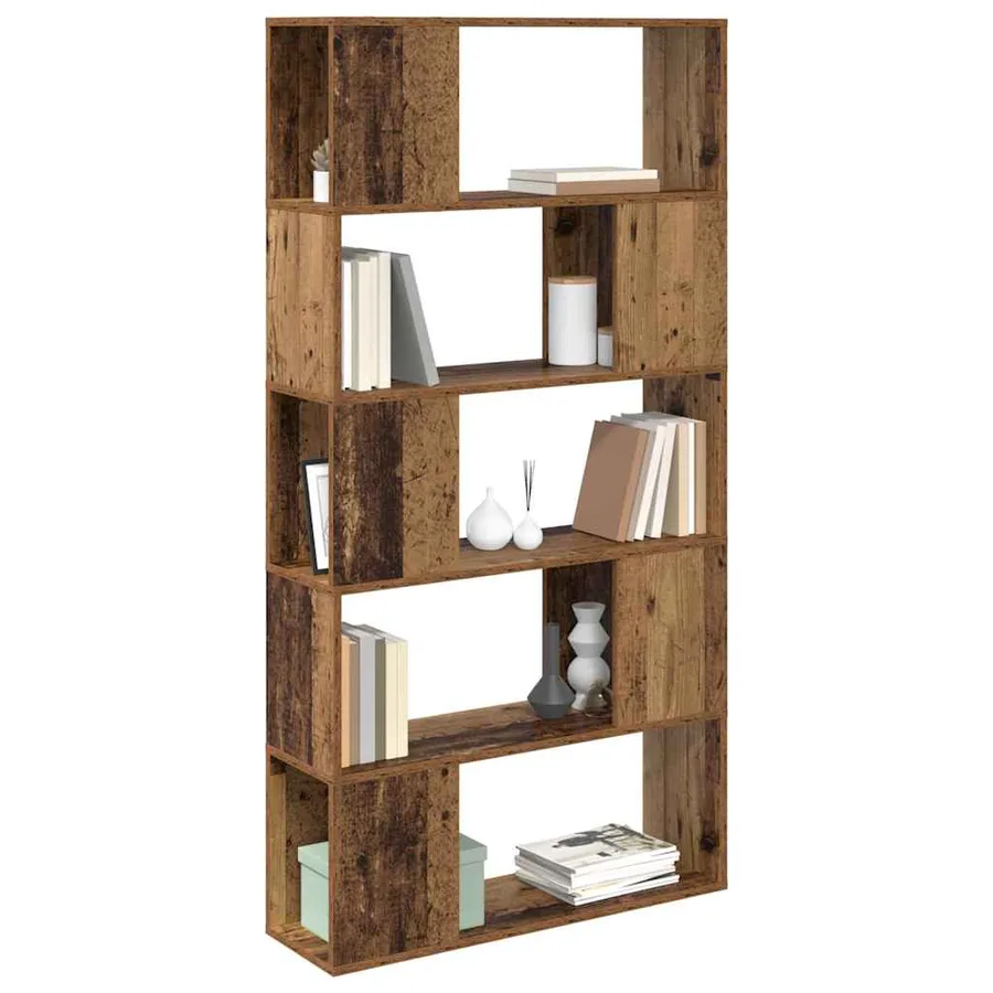 Ensemble meuble TV Marron 80 x 24 x 156 cm Bois d'ingénierie - 3