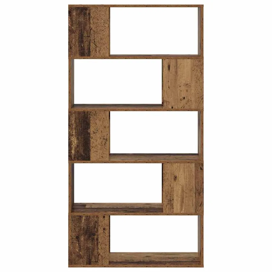 Ensemble meuble TV Marron 80 x 24 x 156 cm Bois d'ingénierie - 5