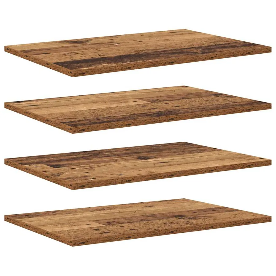 Étagère à livres 4 pcs Marron 60 x 40 x 1,5 cm - 2