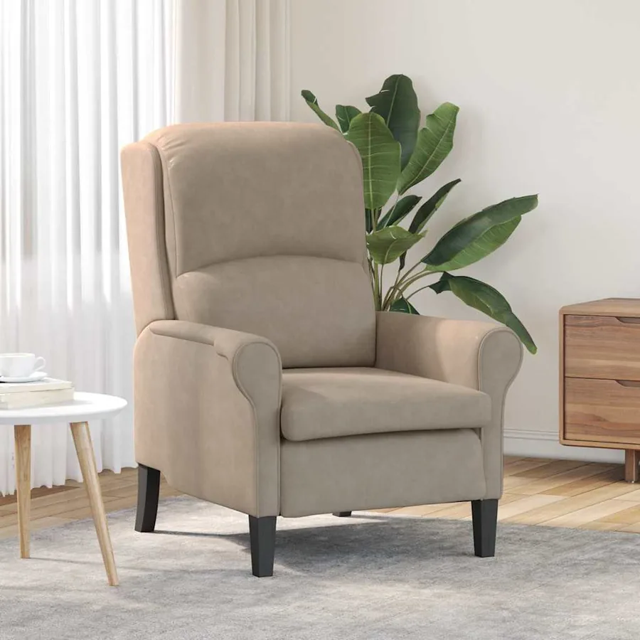 fauteuil Taupe 76 x 94 x 102 cm Microfibre