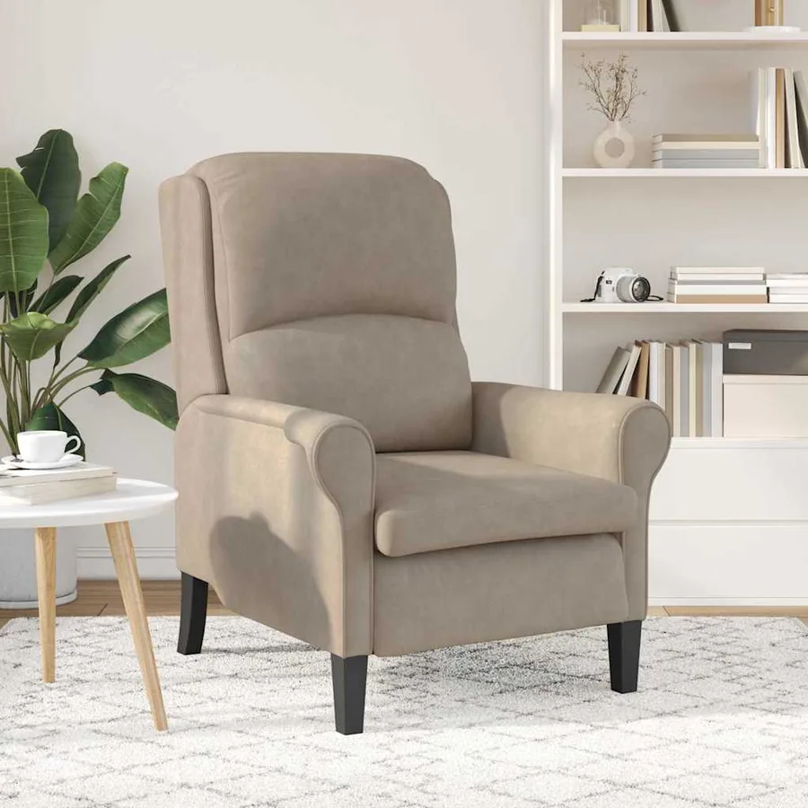 fauteuil Taupe 76 x 94 x 102 cm Microfibre - 3