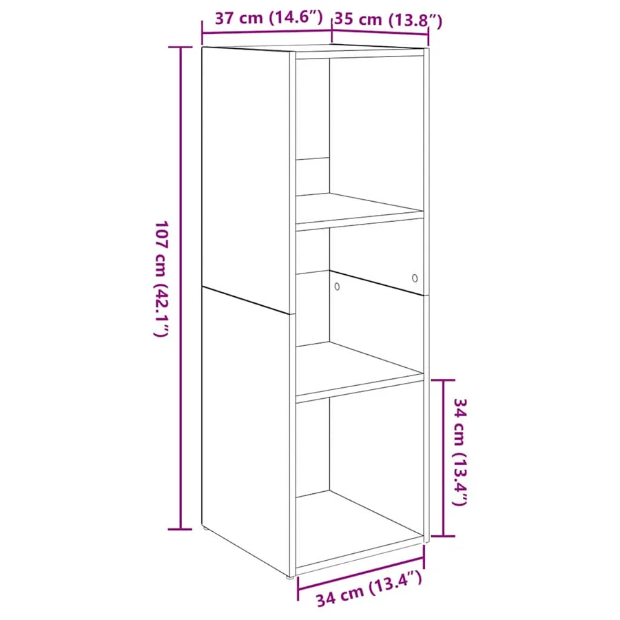 Ensemble meuble TV 4 pcs Chêne artisanal Bois d'ingénierie - 11