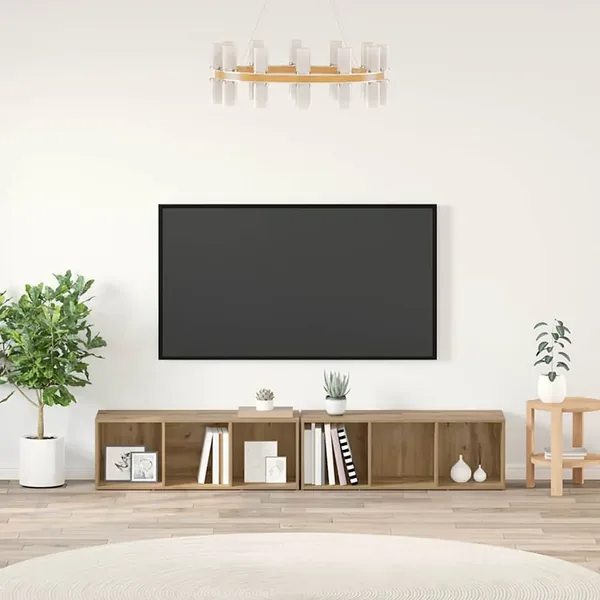 Ensemble meuble TV 2 pcs Chêne artisanal 37 x 35 x 107cm